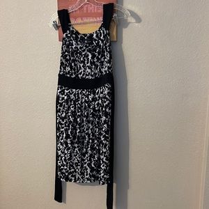 Black and white summer dress